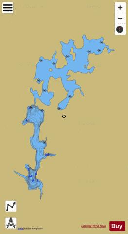 Lac # 29286 depth contour Map - i-Boating App