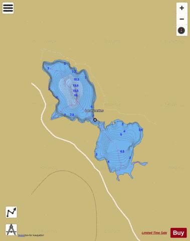 Lunettes, Lac depth contour Map - i-Boating App