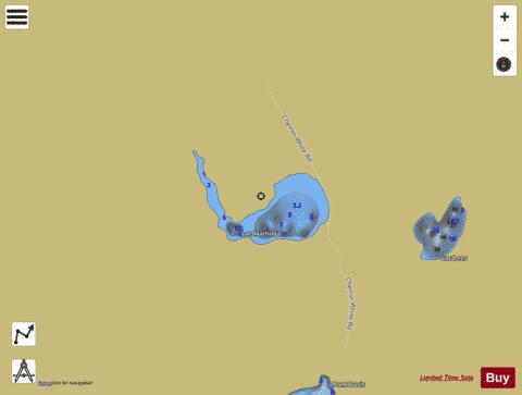 Mathilda  Lac depth contour Map - i-Boating App