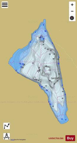 McLagan, Lac depth contour Map - i-Boating App