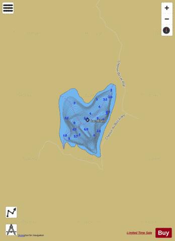Misere, Lac depth contour Map - i-Boating App