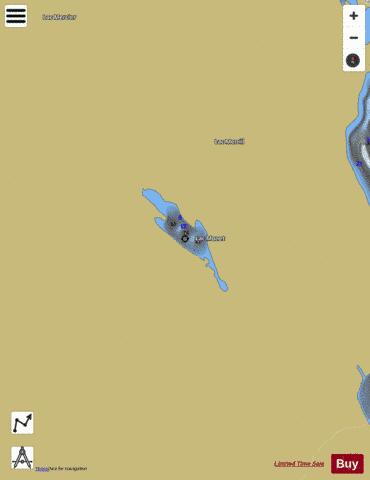 Monet  Lac depth contour Map - i-Boating App