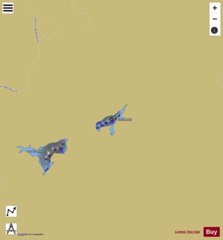 Morel  Lac depth contour Map - i-Boating App