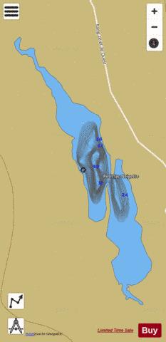 Neigette, Petit lac depth contour Map - i-Boating App