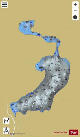 Patterson, Lac depth contour Map - i-Boating App