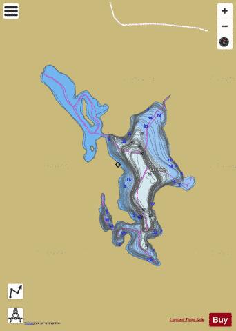 Pion, Lac depth contour Map - i-Boating App