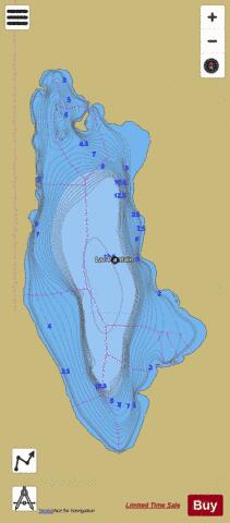 Plantain, Lac depth contour Map - i-Boating App