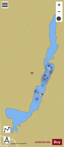Preston  Petit Lac depth contour Map - i-Boating App