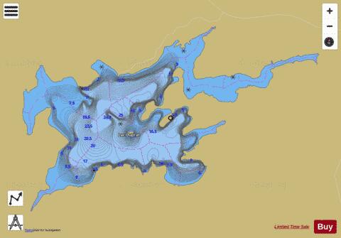 Duprat, Lac depth contour Map - i-Boating App