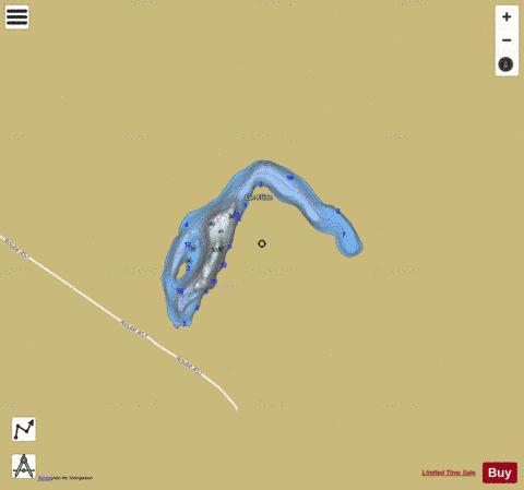 Flute, Lac depth contour Map - i-Boating App