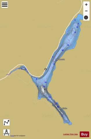 Macaza, Lac depth contour Map - i-Boating App