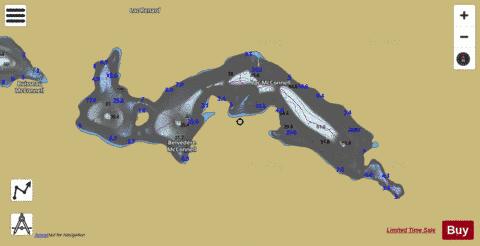 McConnell, Lac depth contour Map - i-Boating App
