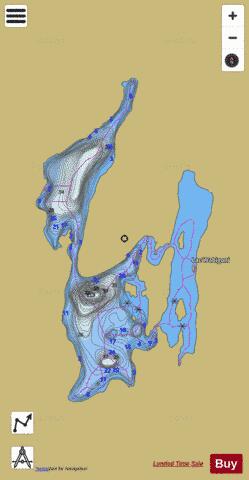 Raymond, Lac depth contour Map - i-Boating App