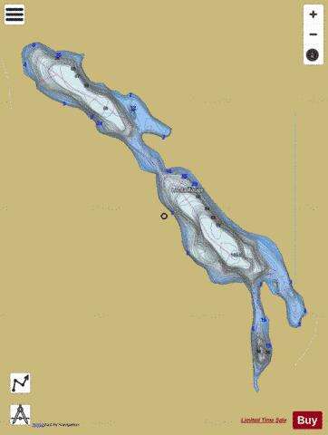 Rouge, Lac la depth contour Map - i-Boating App