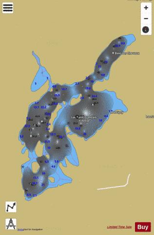 Saint-Francois-d'Assise, Lac depth contour Map - i-Boating App