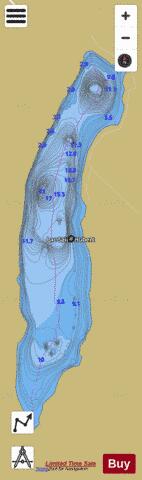 Saint-Hubert, Lac depth contour Map - i-Boating App