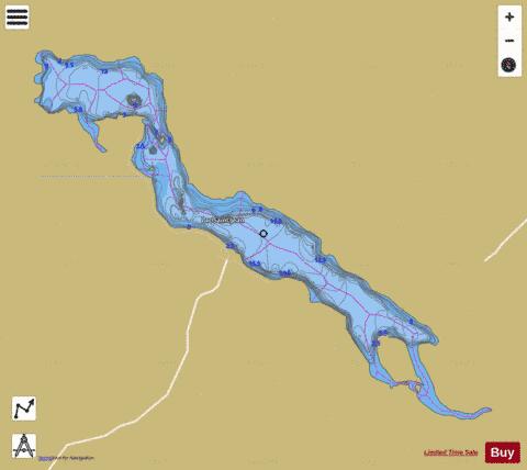 Saint-Jean, Lac depth contour Map - i-Boating App