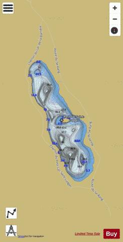 Saint-Ludger, Petit lac depth contour Map - i-Boating App
