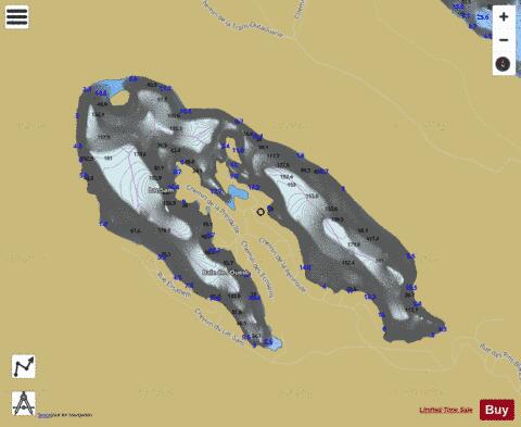 Sam, Lac depth contour Map - i-Boating App