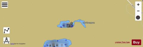 Thompson  Lac depth contour Map - i-Boating App