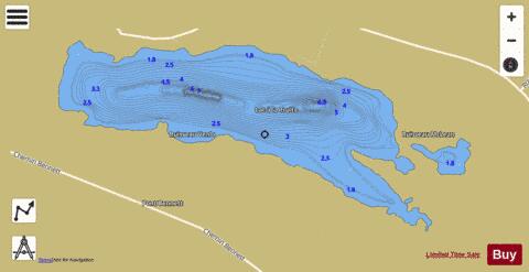 Truite  Lac A La depth contour Map - i-Boating App