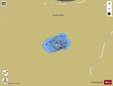 Truite  Lac A La depth contour Map - i-Boating App