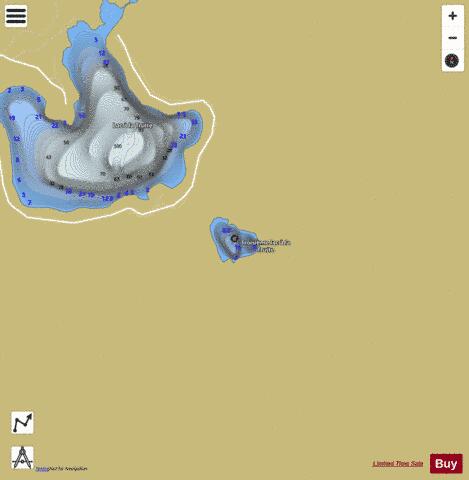 Truite Troisieme depth contour Map - i-Boating App