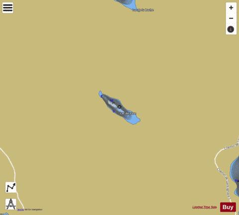 Vase  Lac De depth contour Map - i-Boating App