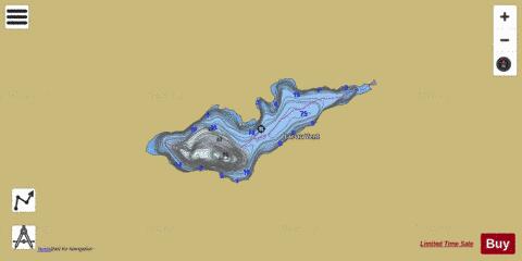 Vent, Lac au depth contour Map - i-Boating App