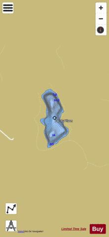 Vison  Lac Du depth contour Map - i-Boating App