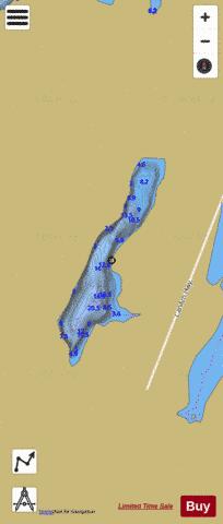 Althouse Lake depth contour Map - i-Boating App