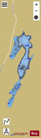 Bielby Lake depth contour Map - i-Boating App