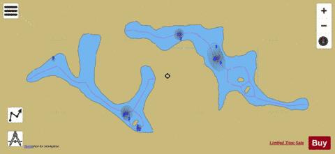 Hassard Lake depth contour Map - i-Boating App