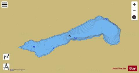 Little Philion Lake depth contour Map - i-Boating App