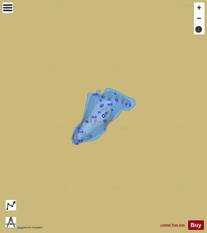 Lucky Lake depth contour Map - i-Boating App