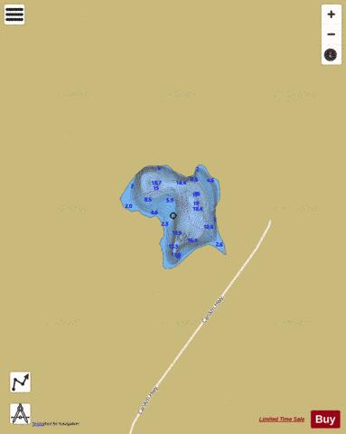 Lussier Lake depth contour Map - i-Boating App