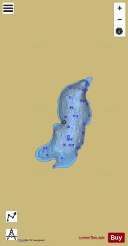 Millpond Lake depth contour Map - i-Boating App
