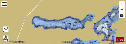 Teneycke Lake depth contour Map - i-Boating App