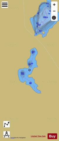 Unnamed  Lake 592 depth contour Map - i-Boating App