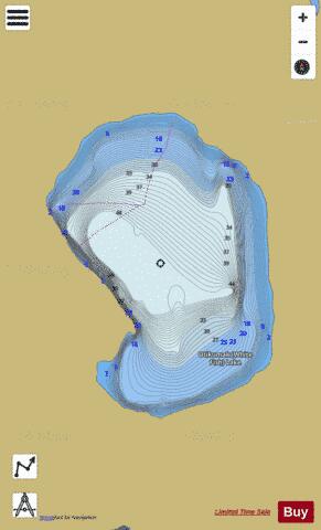 Utikumak Lake depth contour Map - i-Boating App