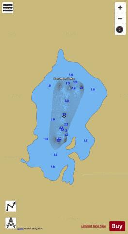 Batchelor Lake depth contour Map - i-Boating App