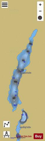 Cheeyas Lake depth contour Map - i-Boating App