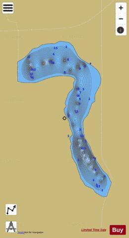 Ingebrigt Freshwater Reservoir depth contour Map - i-Boating App