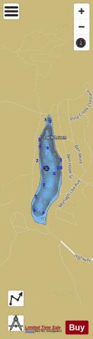 Loch Leven Lake depth contour Map - i-Boating App