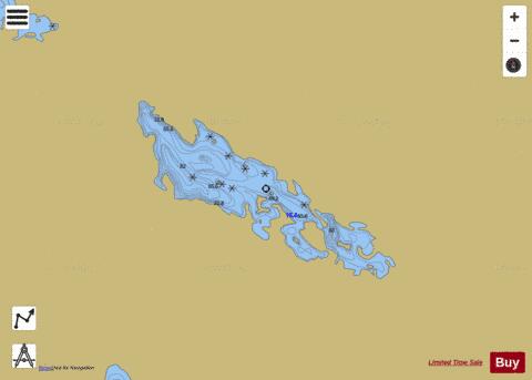 Upper Snafu depth contour Map - i-Boating App