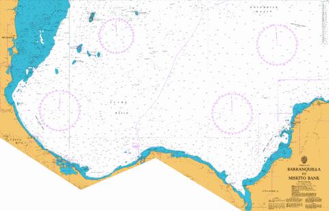 Barranquilla to Miskito Bank Marine Chart - Nautical Charts App
