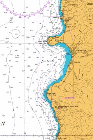 Prince Rupert and Douglas Bays Marine Chart - Nautical Charts App