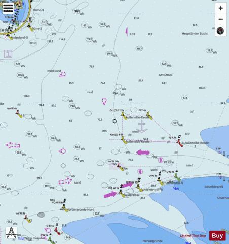Aussenelbe Marine Chart - Nautical Charts App