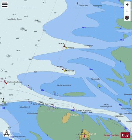 Norderelbe Marine Chart - Nautical Charts App