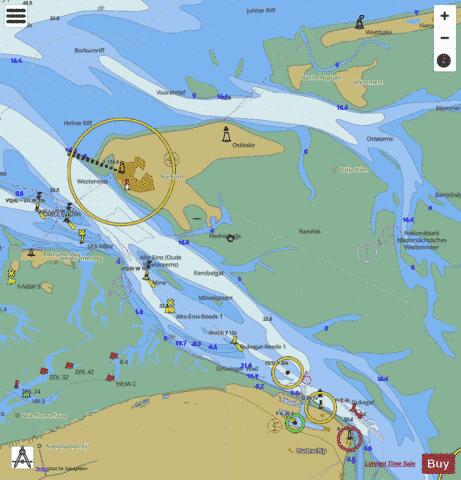 Borkum Marine Chart - Nautical Charts App